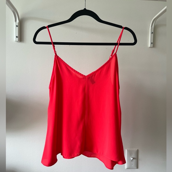 Aqua Tops - Aqua spaghetti top in neon red